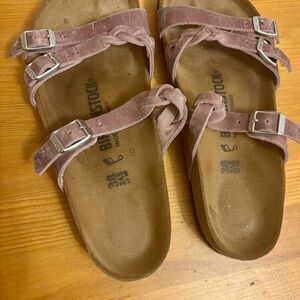 Birkenstock Lavender Suede Sandals